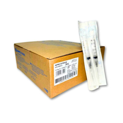 JERINGA 3ML 22X32MM NEGRA C/100 MCA. NIPRO