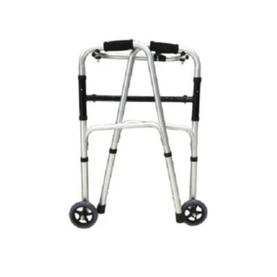 ANDADERA ORTOPÉDICA DE ALUMINIO, EXTRA LIGERA CON RUEDAS Y FRENOS PARA ADULTO HANDY