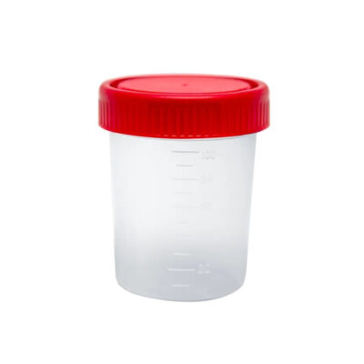VASO RECOLECTOR ESTÉRIL 100ML. MARCA PLASTIC WORLD
