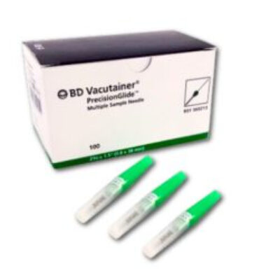 AGUJA VACUTAINER VERDE TOMA MULTIPLE 21GX38 C/100. BD
