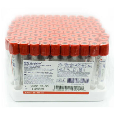 TUBO DE PLASTICO HEMOGARD ROJO 6ML VACUTAINER