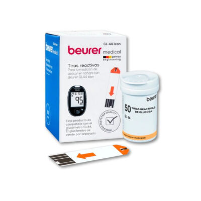 TIRAS PARA GLUCÓMETRO C/50 BEURER